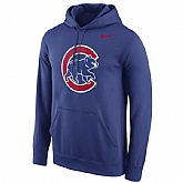 Men's Chicago Cubs Nike Logo Performance Pullover Hoodie - Royal Blue,baseball caps,new era cap wholesale,wholesale hats